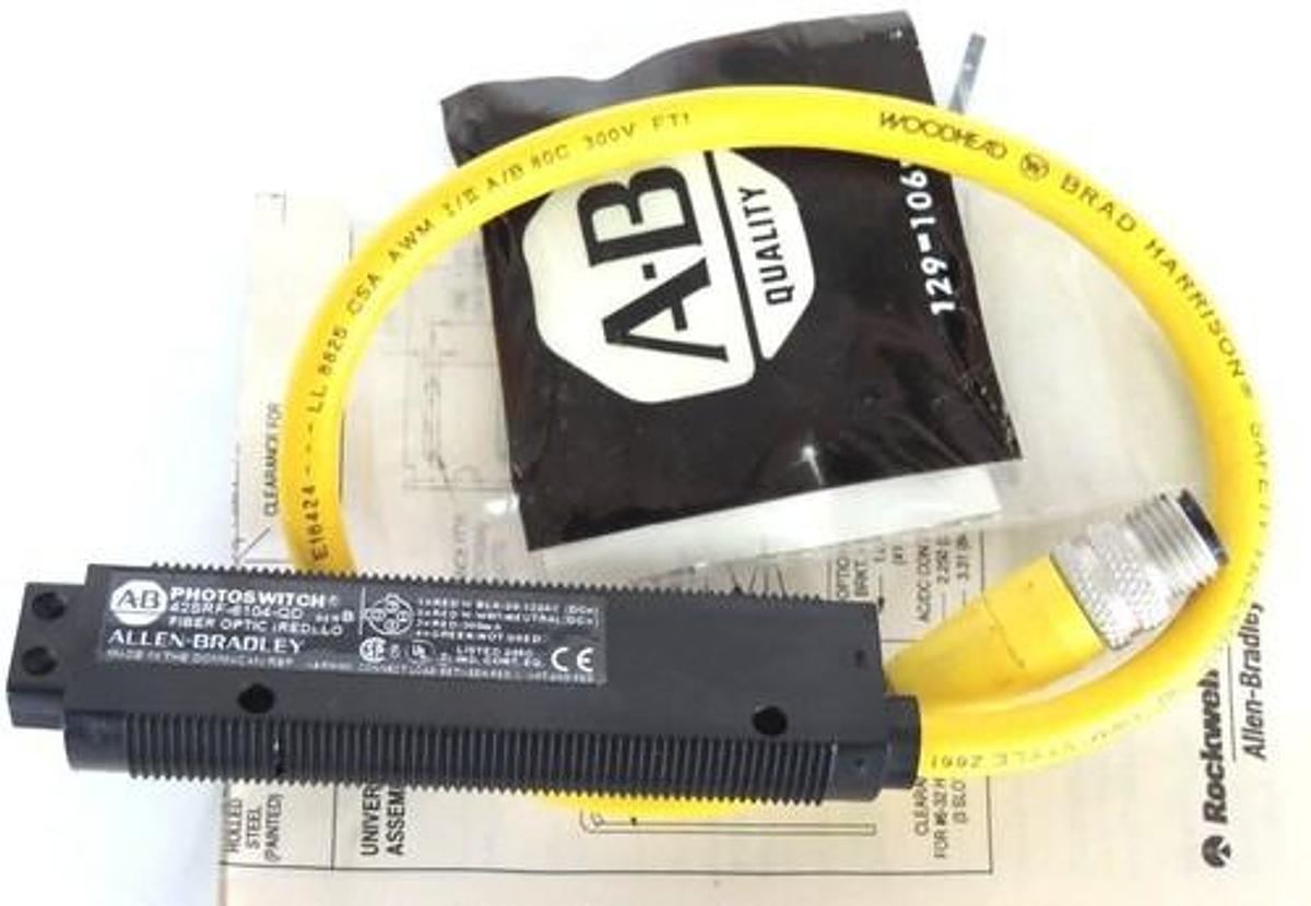 NIB ALLEN BRADLEY 42SRF-6104-QD PHOTOELECTRIC PHOTOSWITCH SER B, 4PIN MICRO