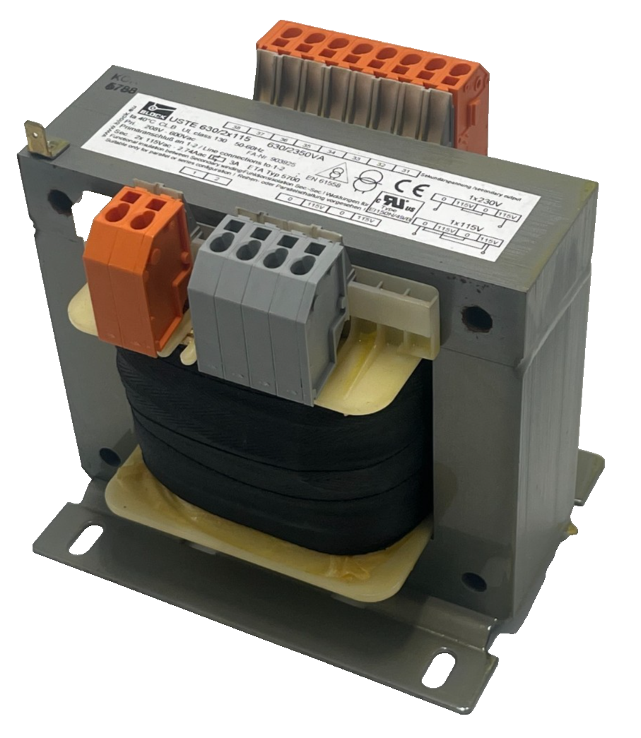 Used BLOCK USTE 630/2X115 630 VA Control‐/Isolating Transformer 2X115 V Output NSMP