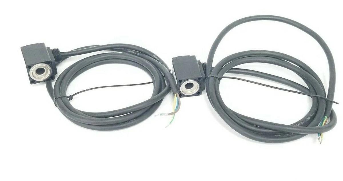 Used LOT OF 2 BURKERT 00120617 SOLENOID VALVE CONTROL HEADS 0211 A 00,0 NBR MS, 8W, 2