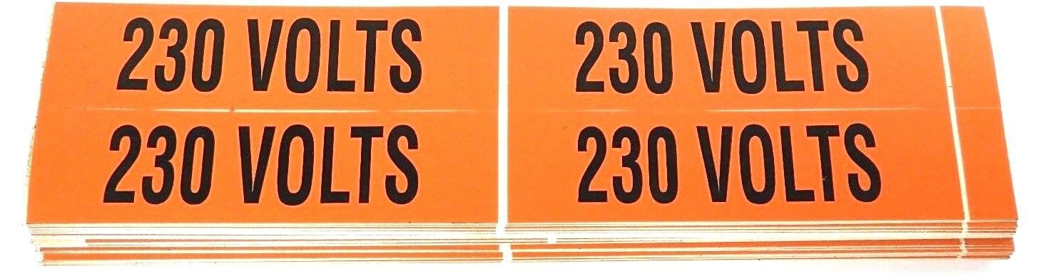 Used LOT OF 37 NEW TECHSPAN LVM230B VOLTAGE MKR 4MKR/CARD 1/2INCHX2-1/4INCH 230V