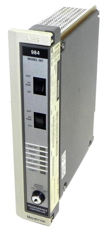 Used MODICON PC-0984-381 CPU PROGRAMMABLE CONTROLLER P/N: AS-9584-000