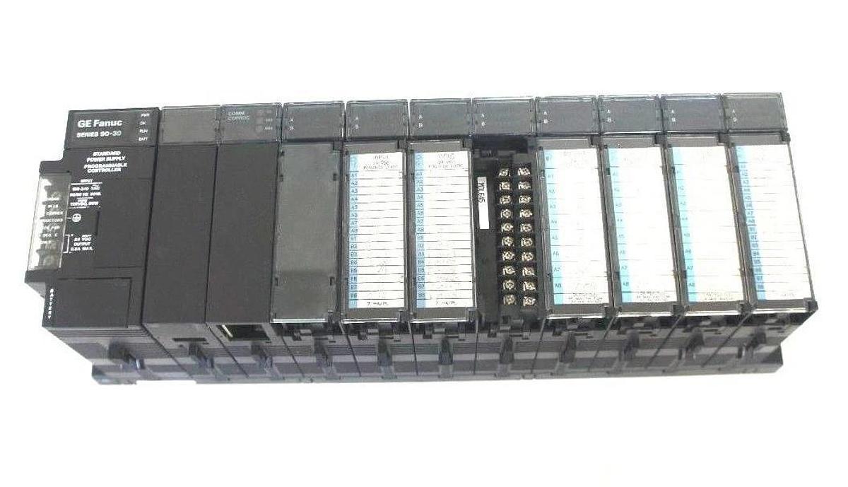 Used GE FANUC IC693CHS391H 10 SLOT RACK W/ IC693PWR321R IC693ACC310A IC693CMM311J