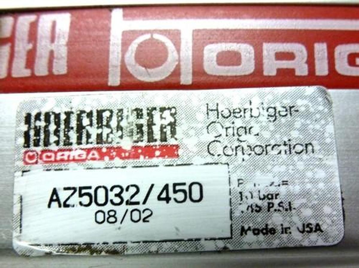 Used HOERBIGER ORIGA AZ5032/450 PISTON ROD CYLINDER APPEARS NEW