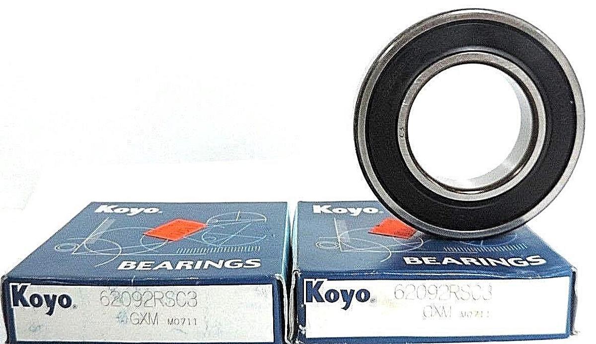Used LOT OF 2 NIB KOYO 62092RSC3 BEARINGS 62092RSC3 GXM