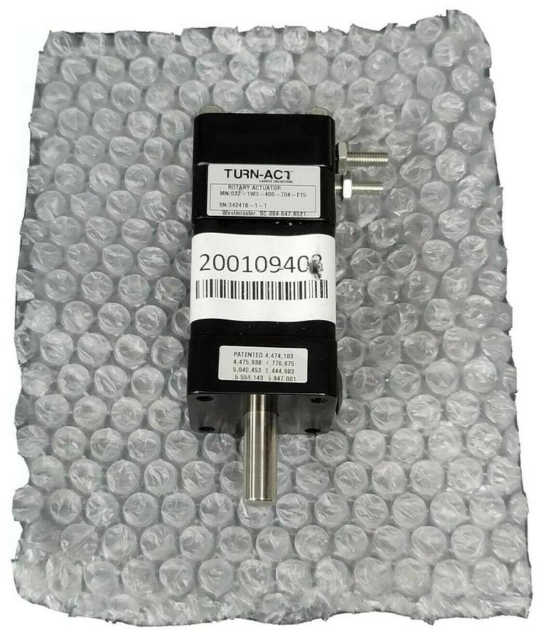 Used NEW TURN-ACT 032-1W3-400-704-E15 ROTARY ACTUATOR 0321W3400704E15