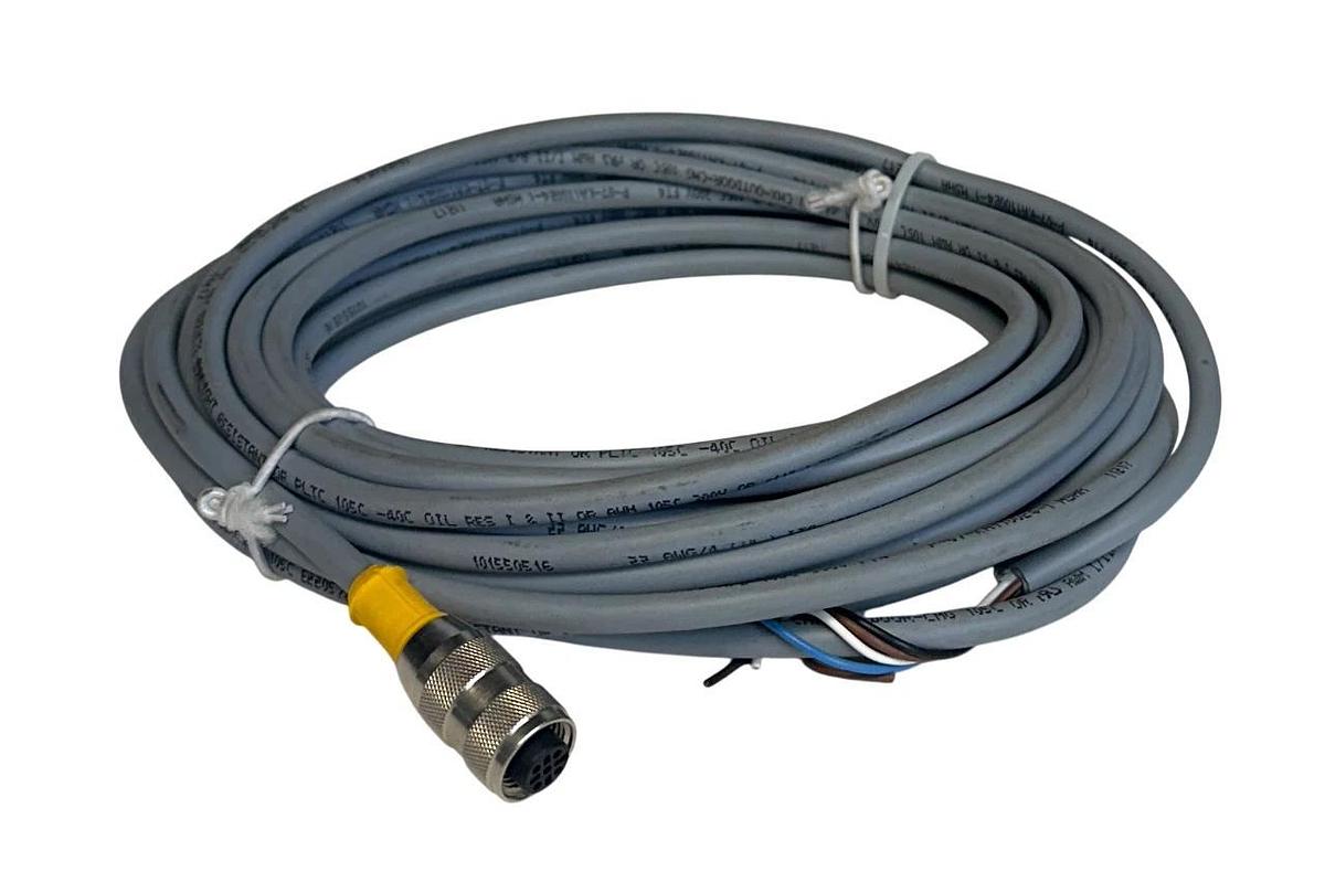 Used TURCK RK 4.4T-7 / RK44T7 M12 EURO CORDSET SINGLE-ENDED 7M U2177-28 NSNP