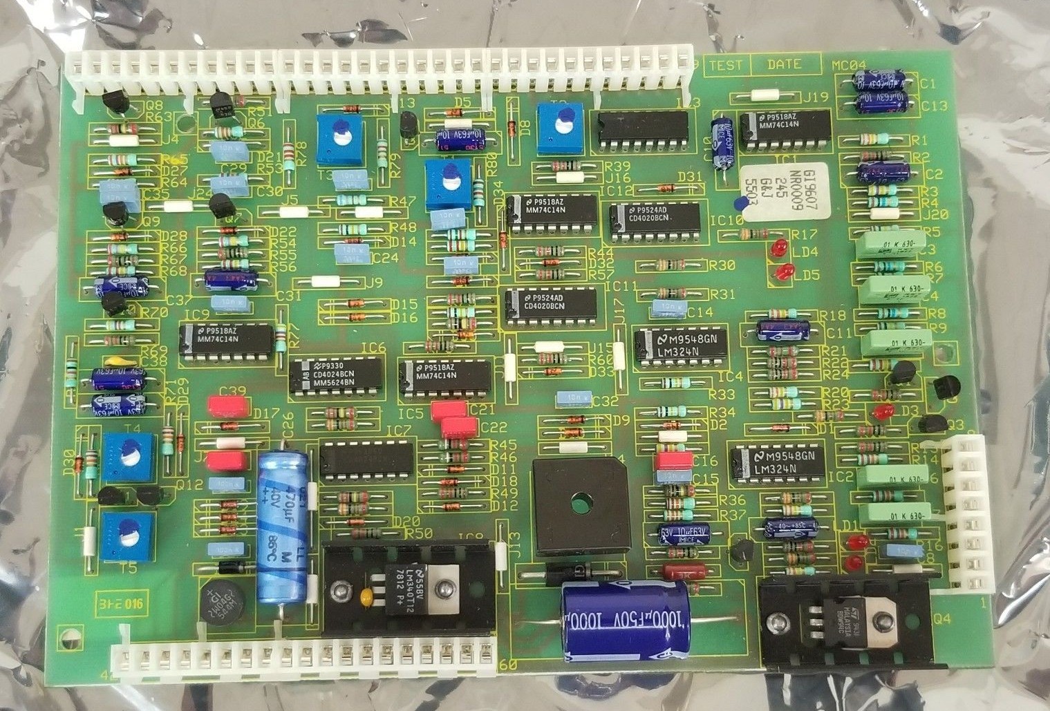 Used NIB GLUNZ & JENSEN 5503 MULTICONTROL PRINT PC BOARD MC04GI8544