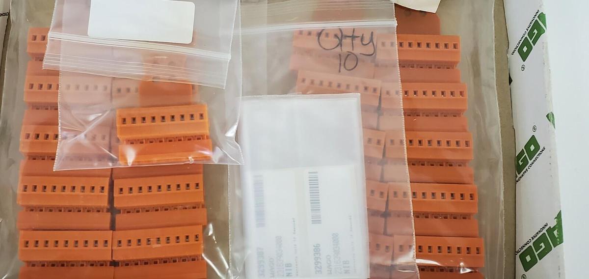 Used LOT OF 71 NEW WAGO 231-639/034-000 TERMINAL BLOCKS ORANGE SERIES 231
