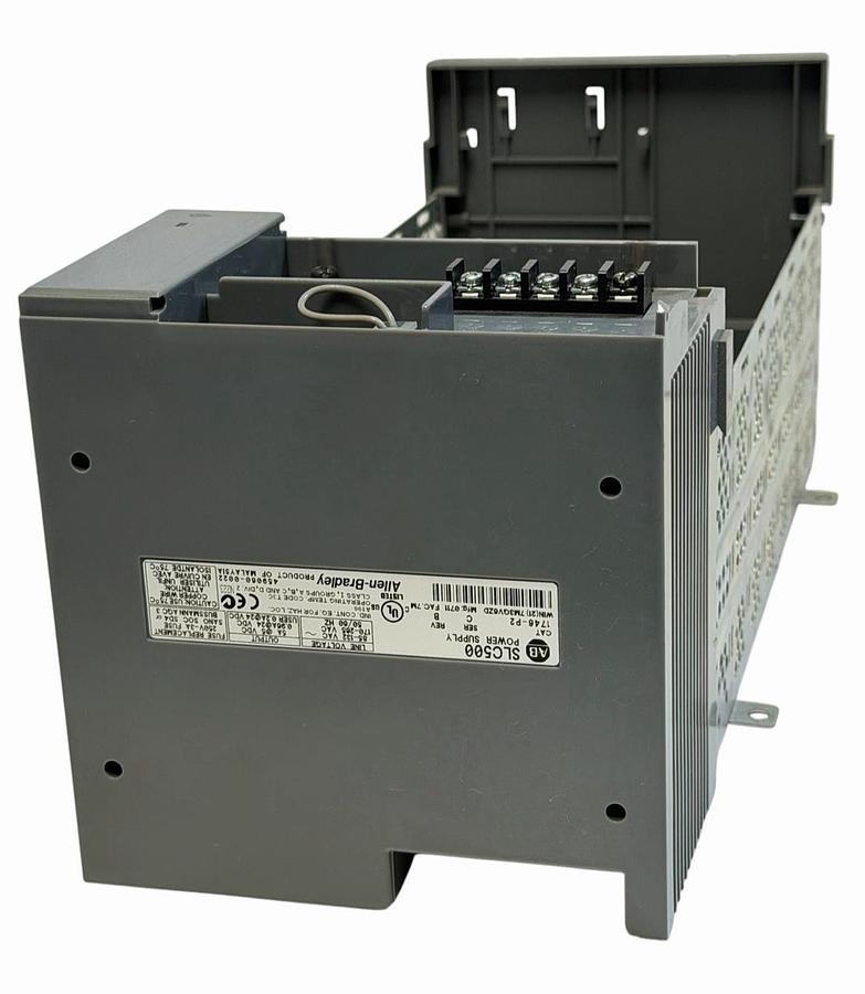 Used ALLEN BRADLEY 1746-P2 /C SLC 500 POWER SUPPLY W/ 1746-A7 /B SLOT RACK 7-SLOT