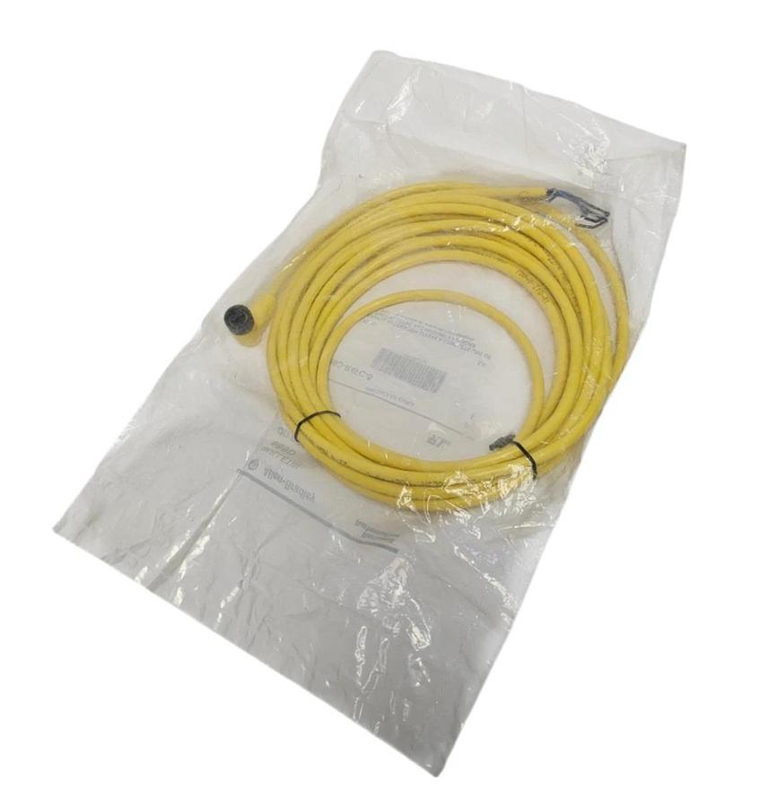 Used NEW ALLEN BRADLEY 889D-R4FC-5 QD CORDSET 889DR4FC5 4-PIN 5M LENGTH SER. B