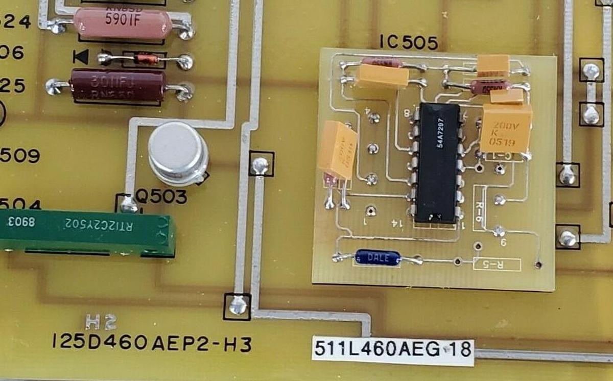 Used GENERAL ELECTRIC 125D46O AEP2-H3 CICUIT BOARD 125D460AE-2, 125D460AEP2H3