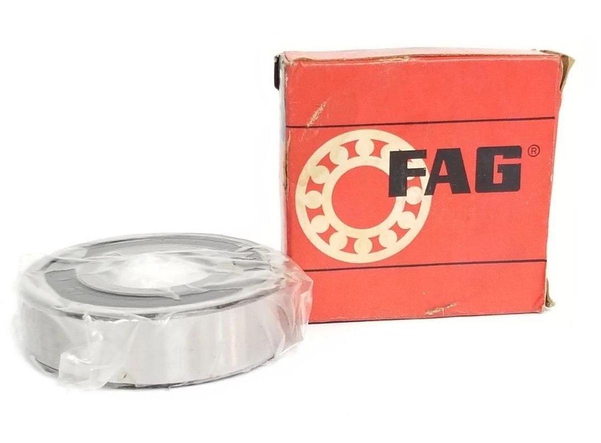 Used NIB FAG 6306.2RS BEARING SINGLE ROW DUAL SEALED 30X72X19MM, 63062RS