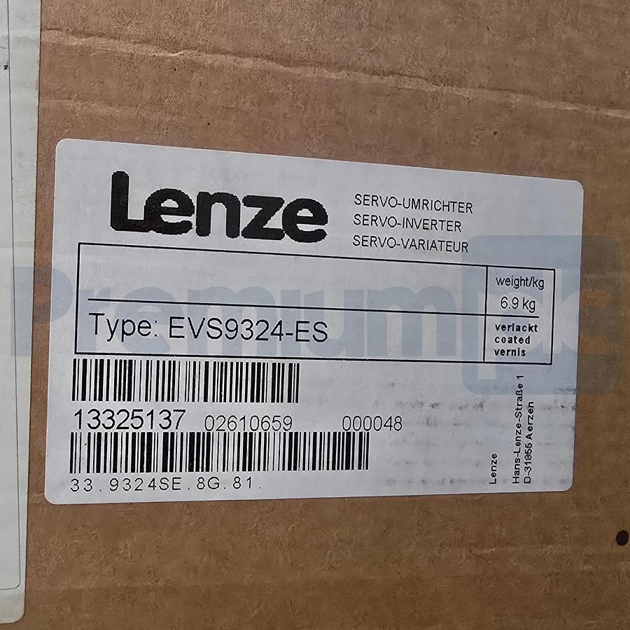 Used Lenze EVS9324-ES 9300 Servo Inverter Drive 480V 7A 5.8kVA EVS9324ES 13325137 NEW