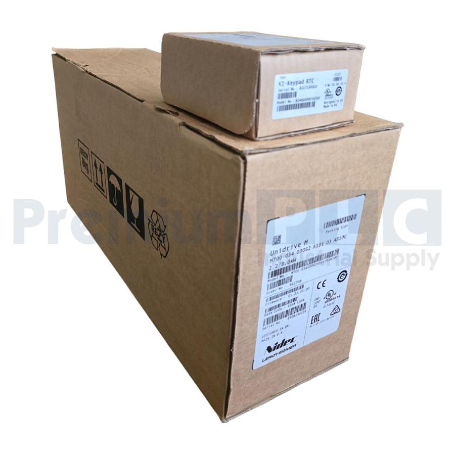 Used NEW NIDEC LEROY SOMER M700-034 00062 A101 03 AB100 UNIDRIVE M 2.2/3.0kW W/KEYPAD