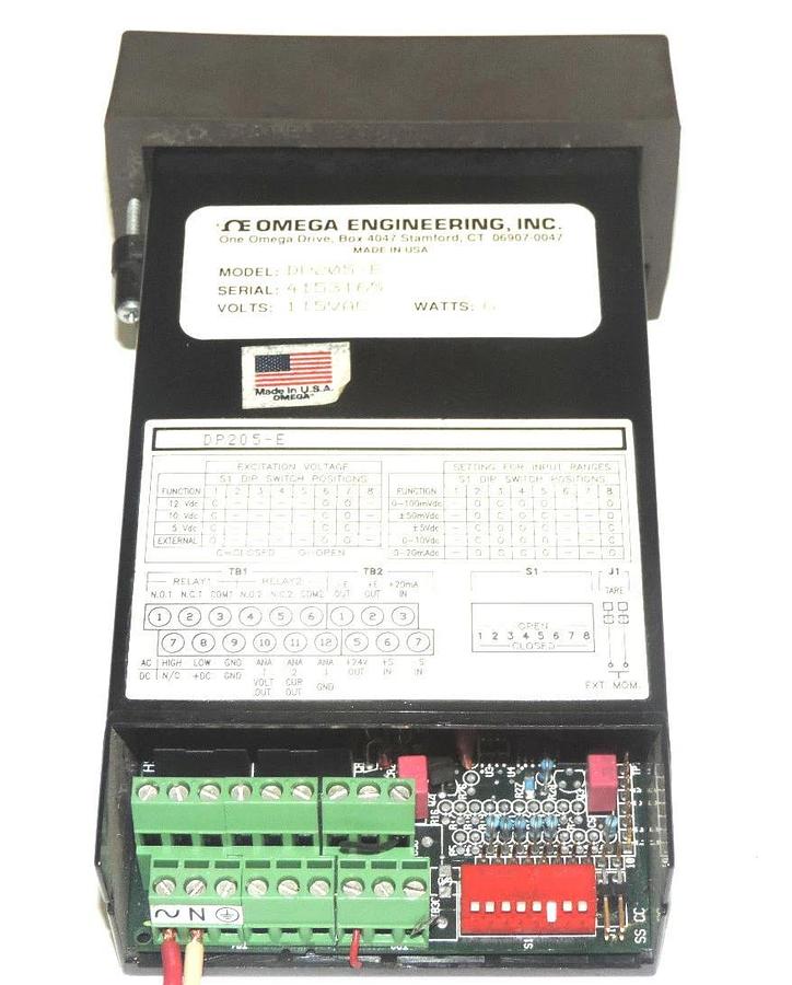 Used OMEGA DP205-E CONTROLLER DP205E