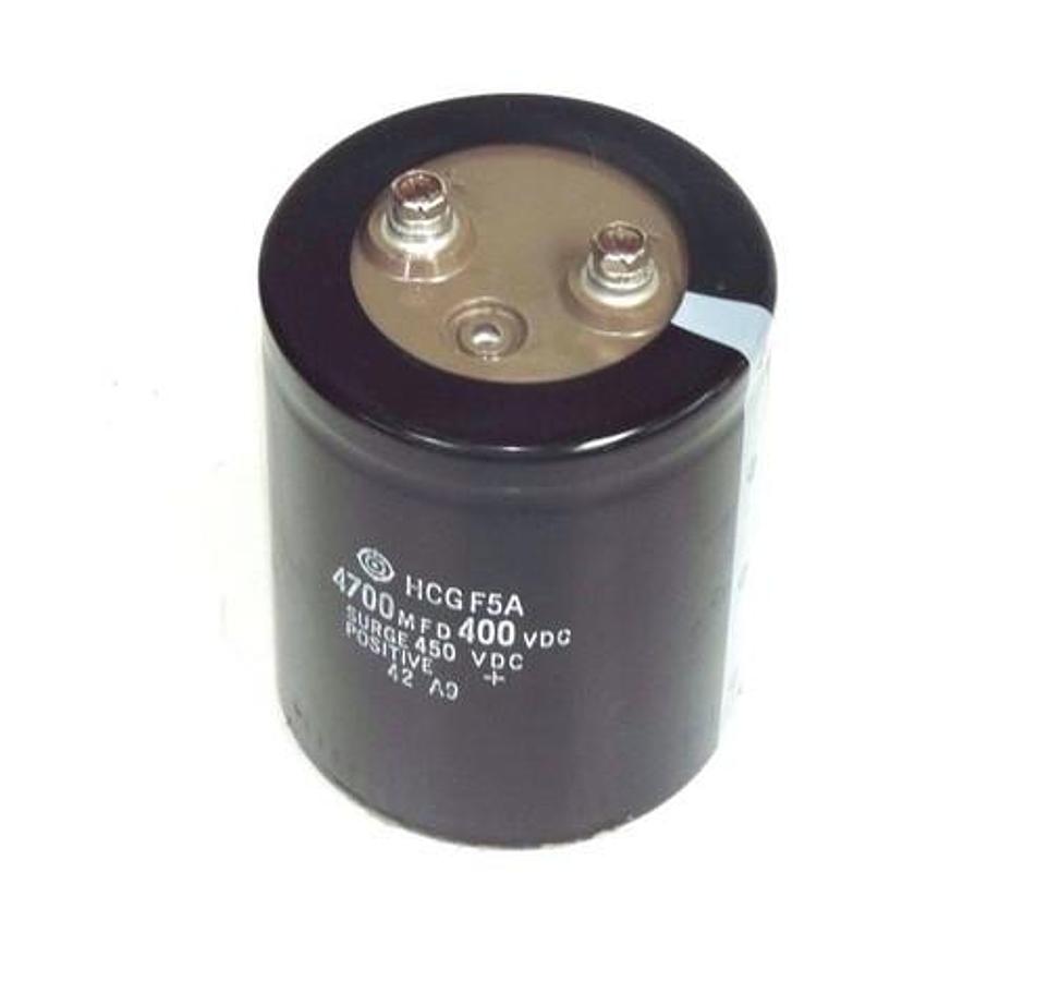 Used HITACHI HCGF5A CAPACITOR 4700 MFD 400 VDC