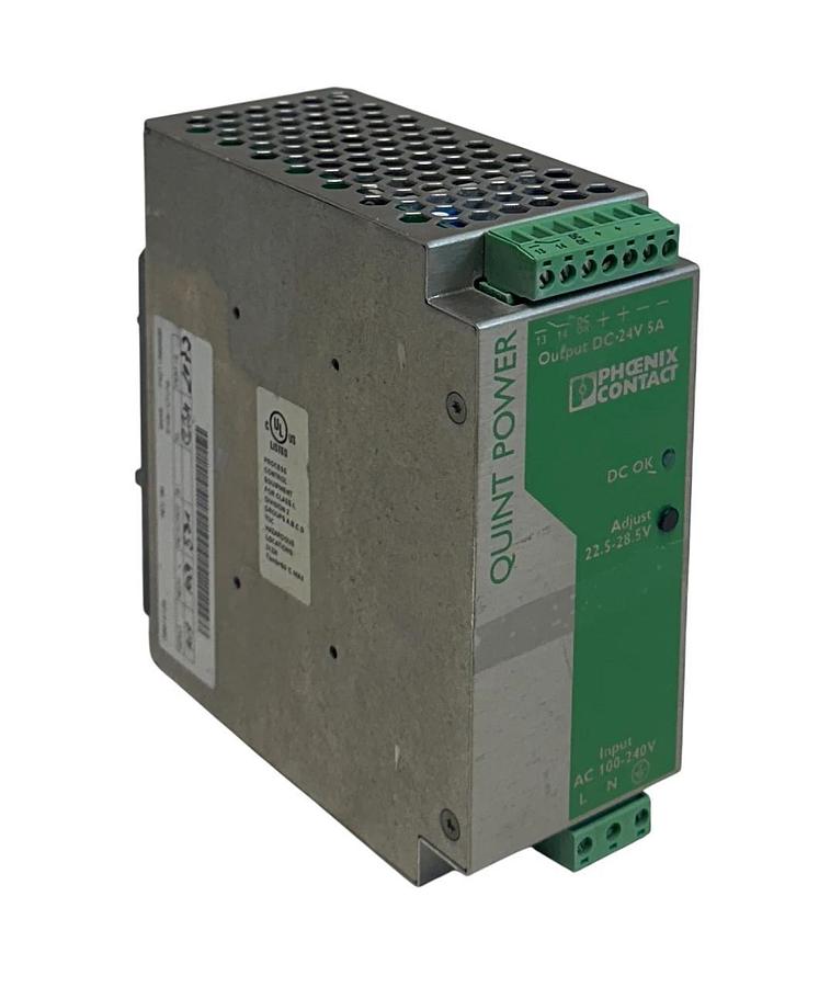 Used PHOENIX CONTACT QUINT-PS-100-240AC/24DC/5 / 2938581 QUINT POWER SUPPLY 24V USNP
