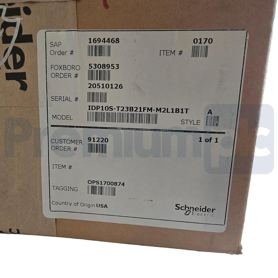 Used SCHNEIDER FOXBORO IDP10S HART PRESSURE TRANSMITTER IDP10S-T23B21FM-M2L1B1T NSMP