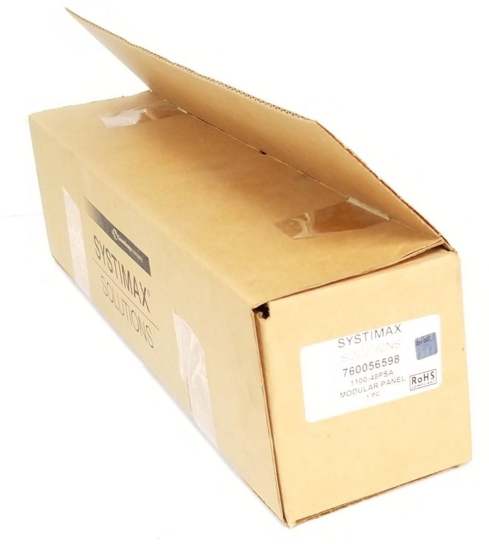 Used NIB COMMSCOPE SYSTIMAX 760056598 MODULAR PANEL 1100-48PSA