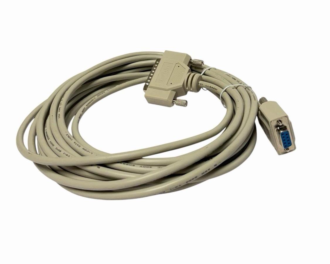 Used NEW L-COM CSNULL259MF-25 CABLE ASSY CSNULL259MF25 DB25 PLUG-DB9 RCPT 25'