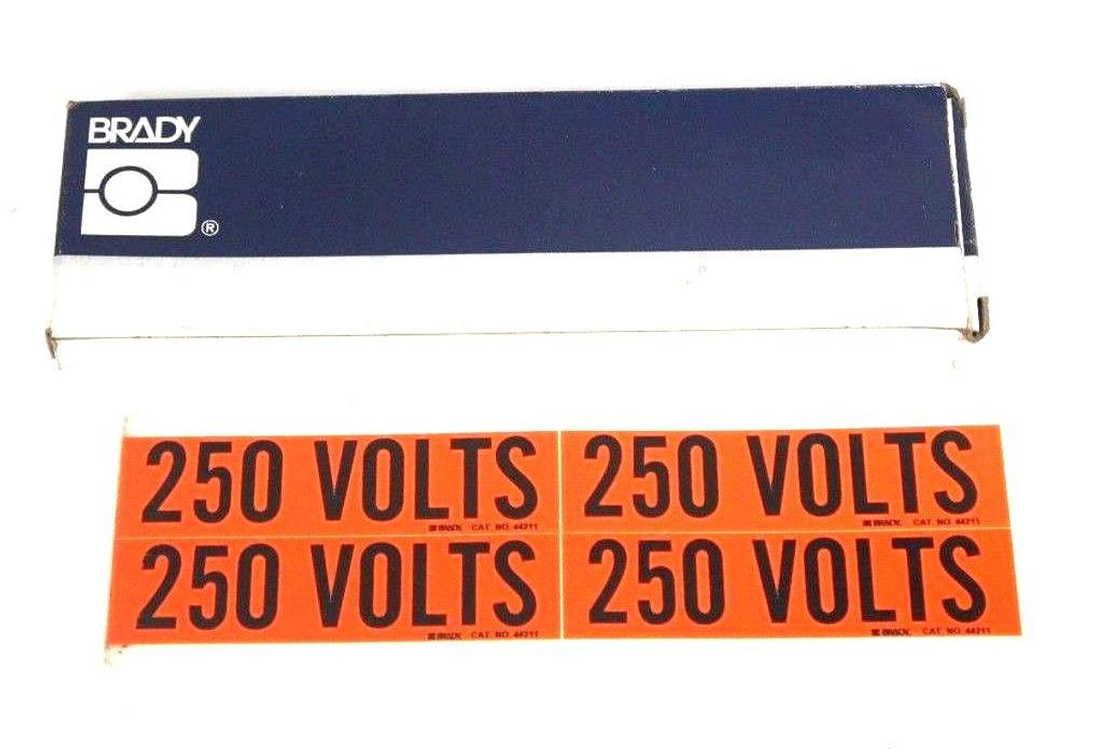 Used BOX OF 15 NEW BRADY 44211 CONDUIT & VOLTAGE MARKER 250 VOLTS