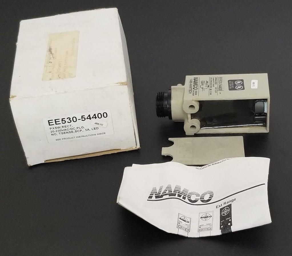 Used NAMCO EE530-54400 PROXIMITY SWITCH EE53054400, 0.5A, 2WAC/DC (IN BOX)