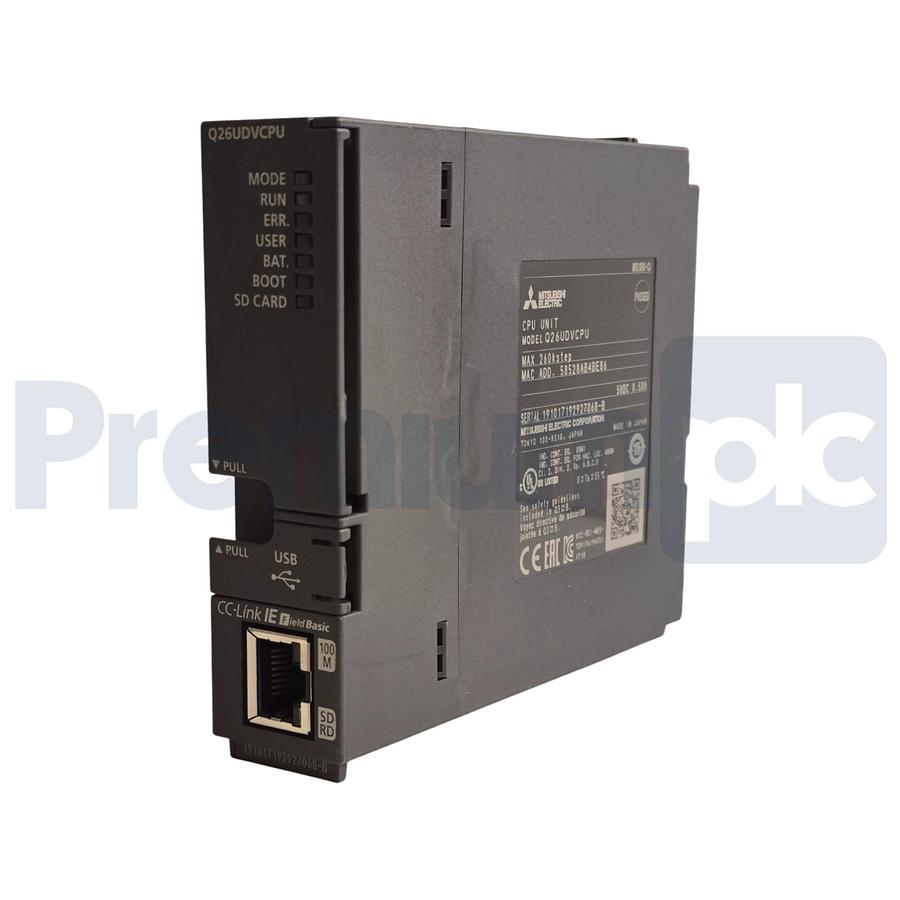 Used MITSUBISHI ELECTRIC Q26UDVCPU MELSEC-Q QnU SERIES (PLC) CPU UNIT 260kstep USPI