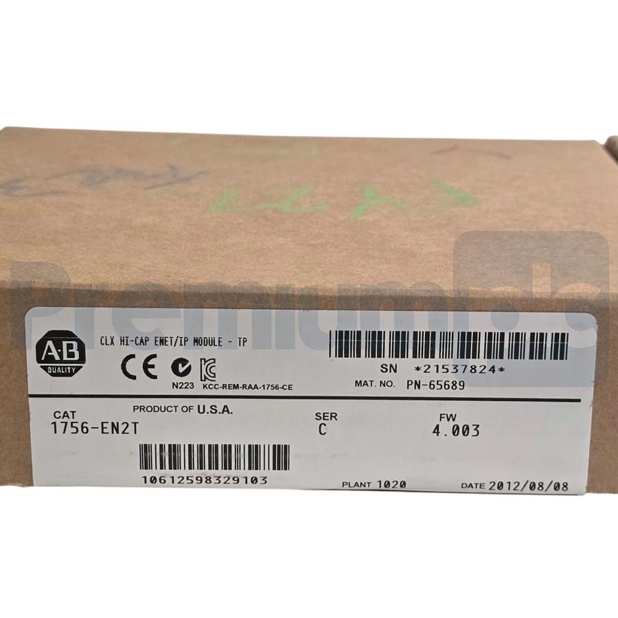 Used Sealed Pre-Owned Allen Bradley 1756-EN2T /C ControlLogix Hi-Cap ENet/IP Module