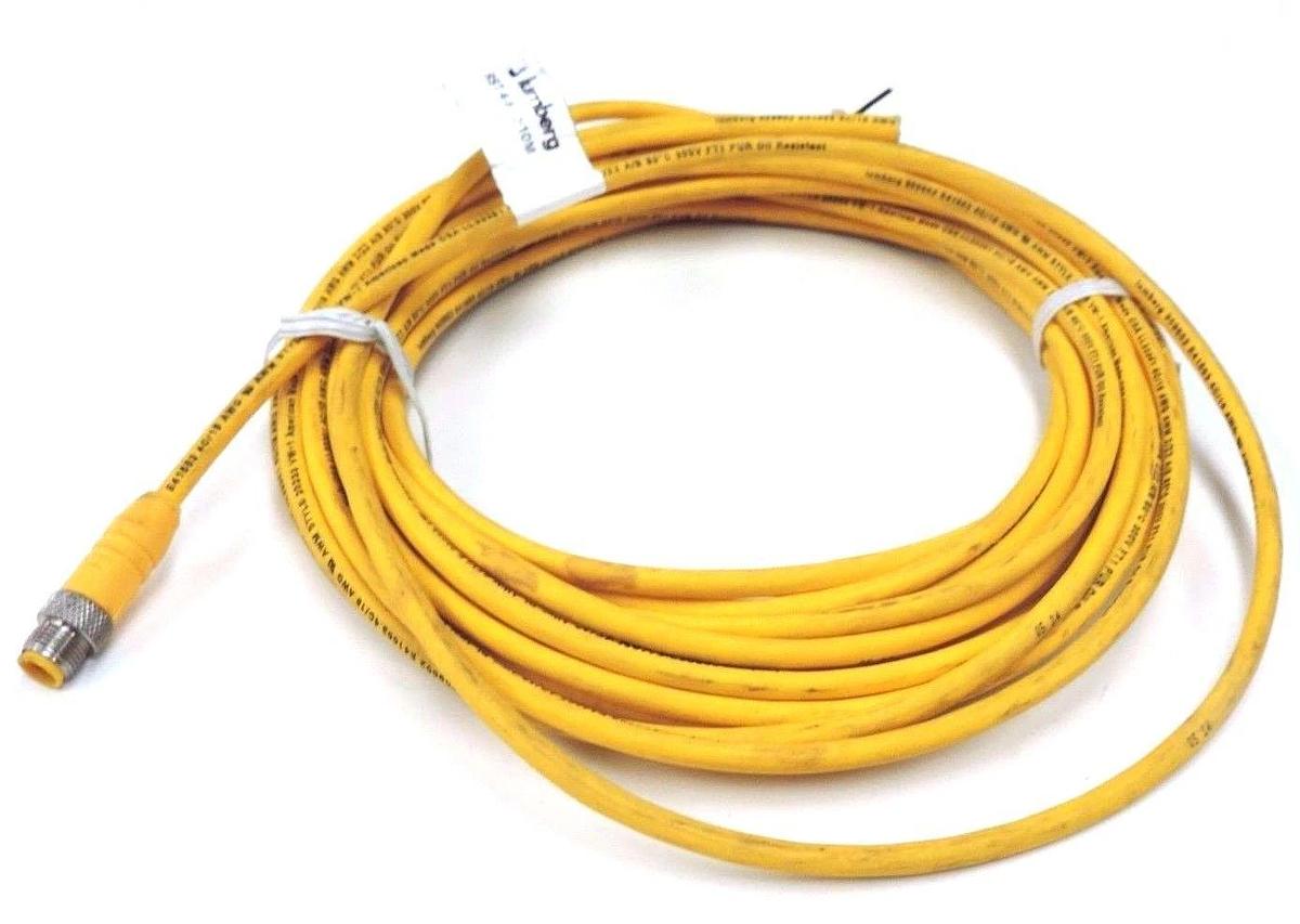 Used LUMBERG RST4-602/10M CORDSET 4PIN MALE 10METER RST460210M