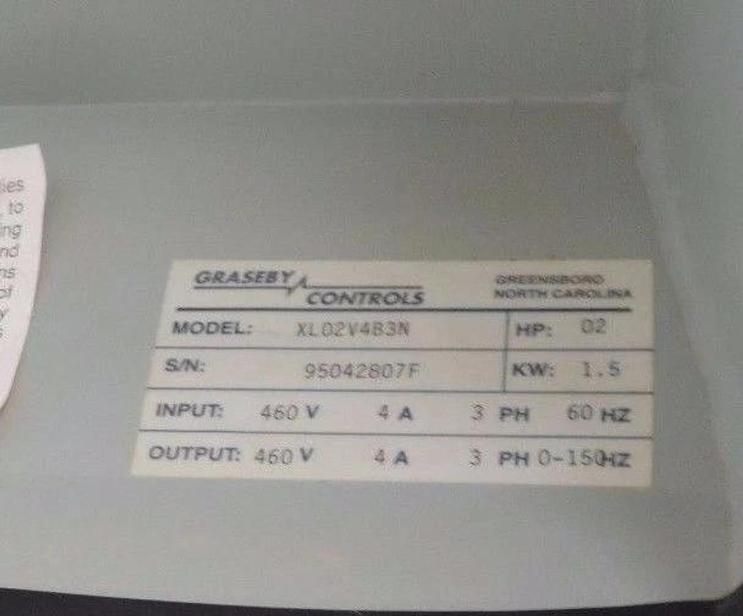Used GRASEBY CONTROLS XL02V4B3N VARIABLE SPEED DRIVE