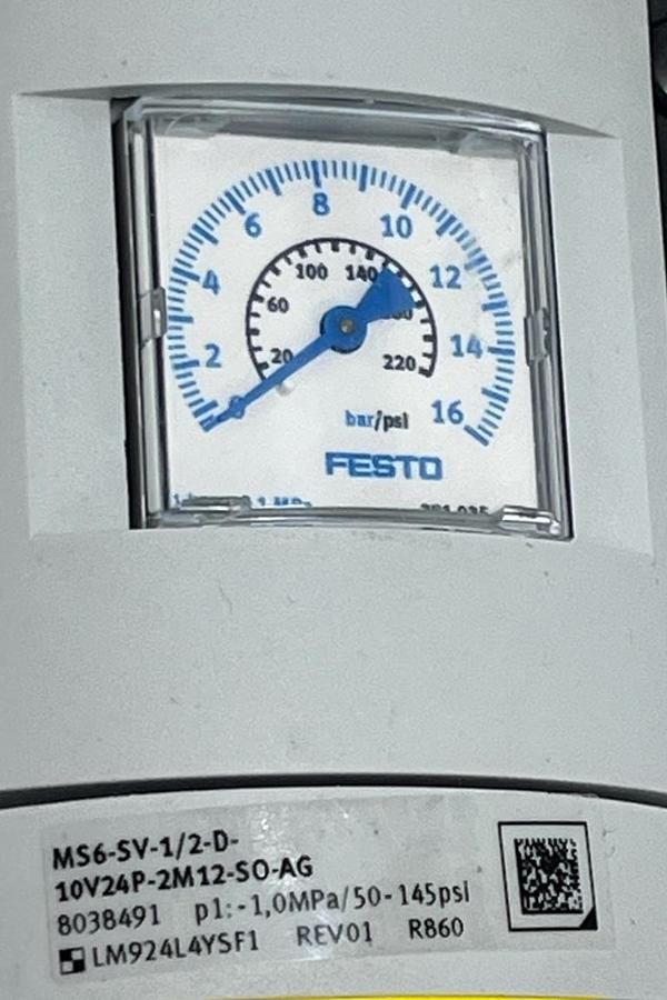 Used Festo 531030 MS6B Air Service Unit Combo G1/2 FRL MSB6-AGD-C4:j23:F1:V39-WP NSNP
