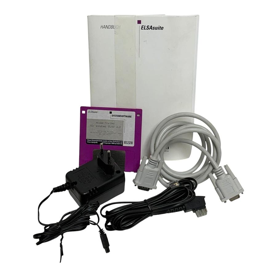 Used ELSA MicroLink 33.6TQV External Analog Dial-Up Modem Boxed - Used Complete