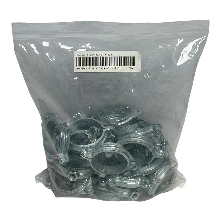 Lot of 30 Galvanized Split Pipe Ring Hanger 1-1/2" IPS Malleable Iron , NSNP