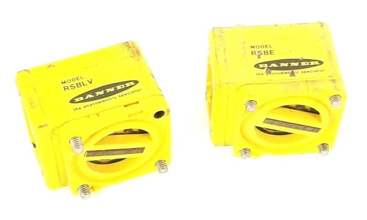 Used BANNER RSBLV & RSBE SENSOR HEADS