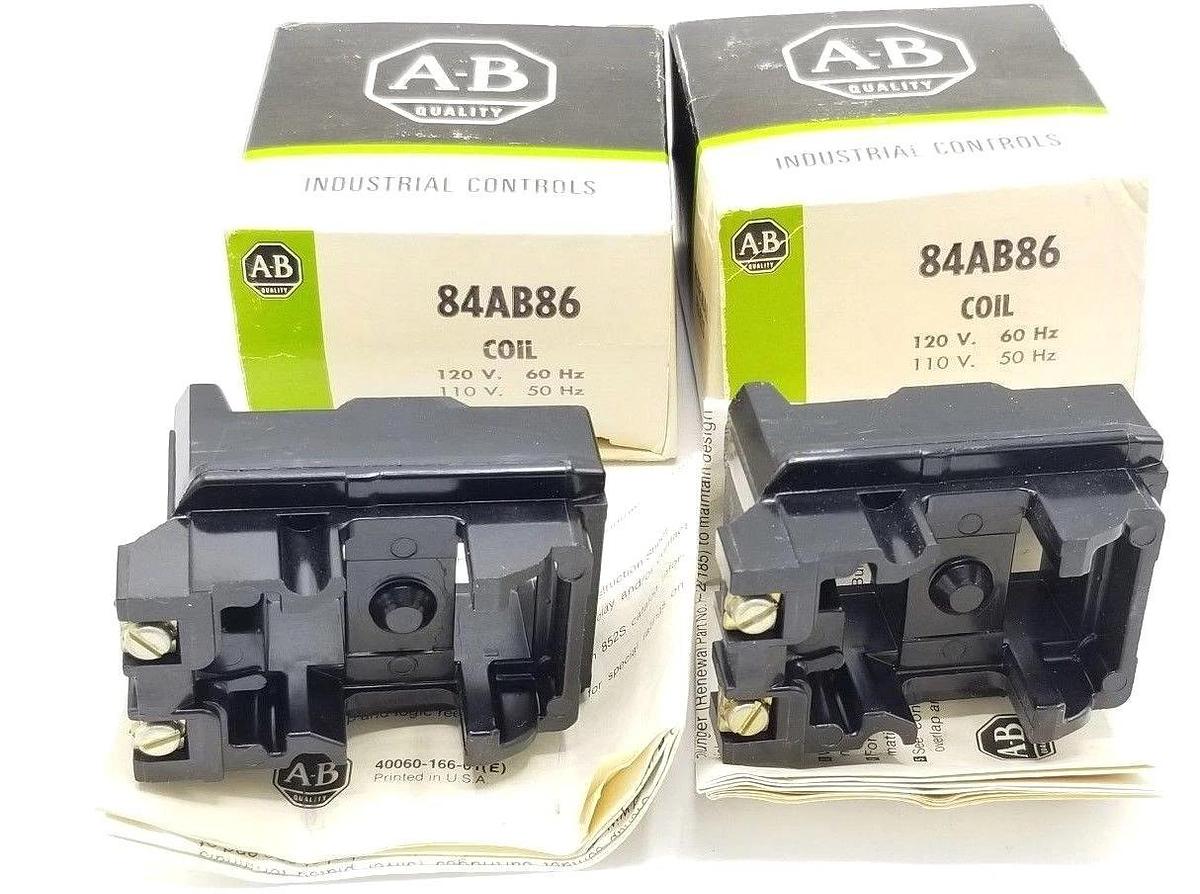 LOT OF 2 NIB ALLEN BRADLEY 84AB86 COIL 120V/60HZ, 110V/50HZ