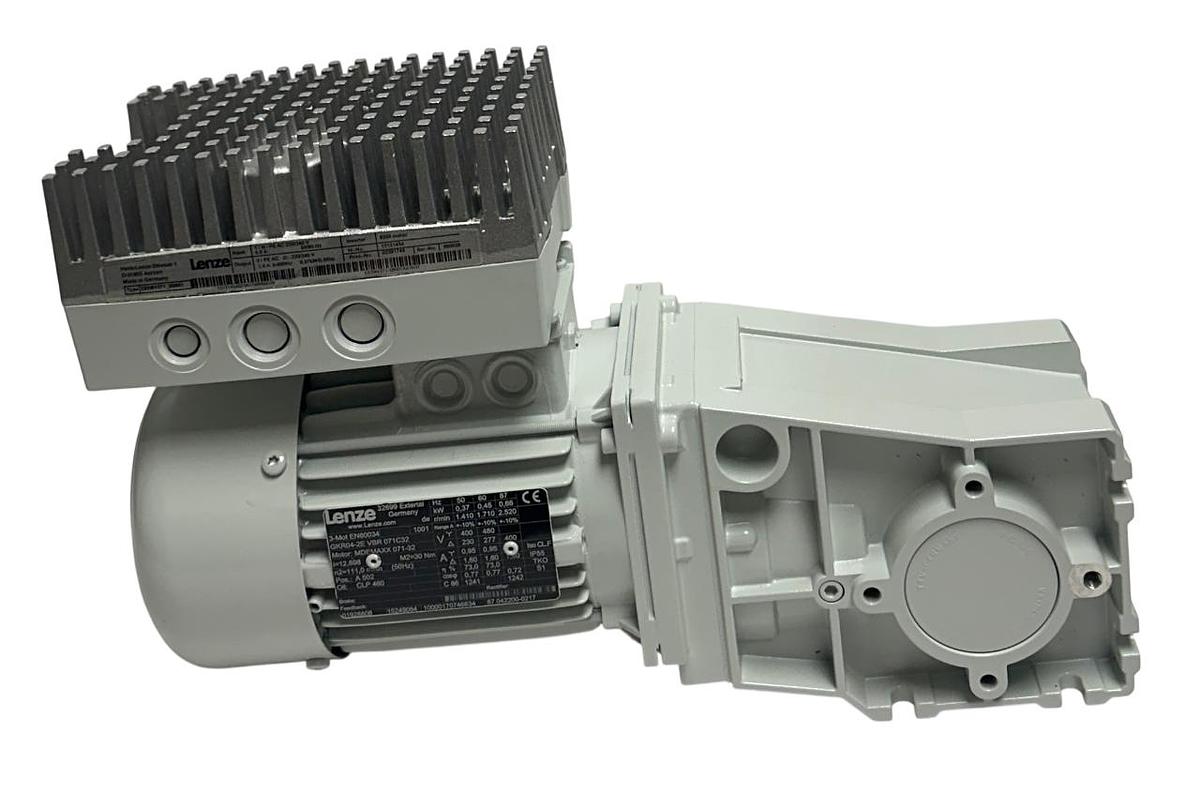 Used LENZE GKR04-2E VBR 071C32 / MDEMAXX 071-32 GEARMOTOR W/ INVERTER 13131454 NSNP