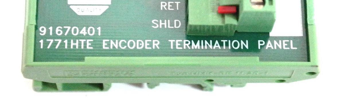 Used ALLEN BRADLEY 1771-HTE ENCODER TERMINATION PANEL 1771HTE 91670401