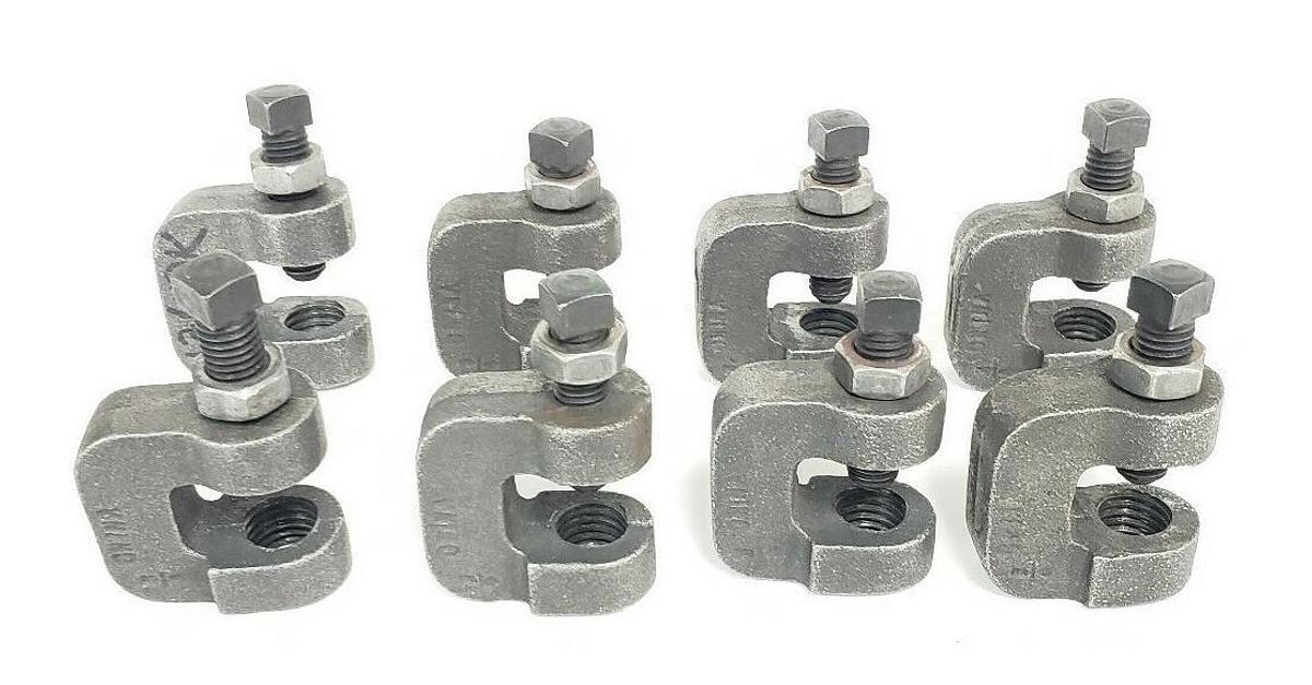 Used LOT OF 8 GENERIC 136DK 3/4" CLAMPS