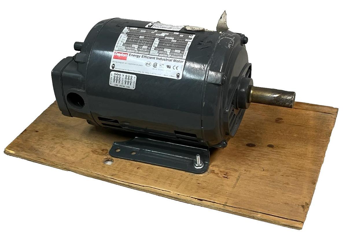 Used Dayton 3KW30A (31TU30) General Purpose Motor 3 HP 1750 RPM 3-Phase 230/460V