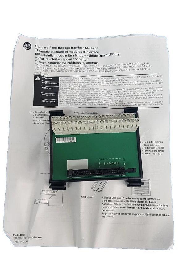 Used NIB ALLEN BRADLEY 1492-IFM40F 40 POINT INTERFACE MODULE SER. C