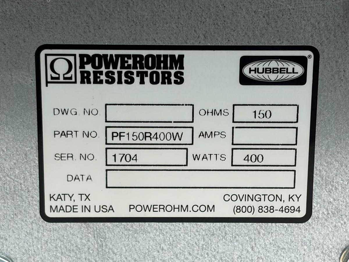 Used Powerohm PF150R400W Dynamic Braking Resistor 150 Ohms 400 Watts - New Surplus