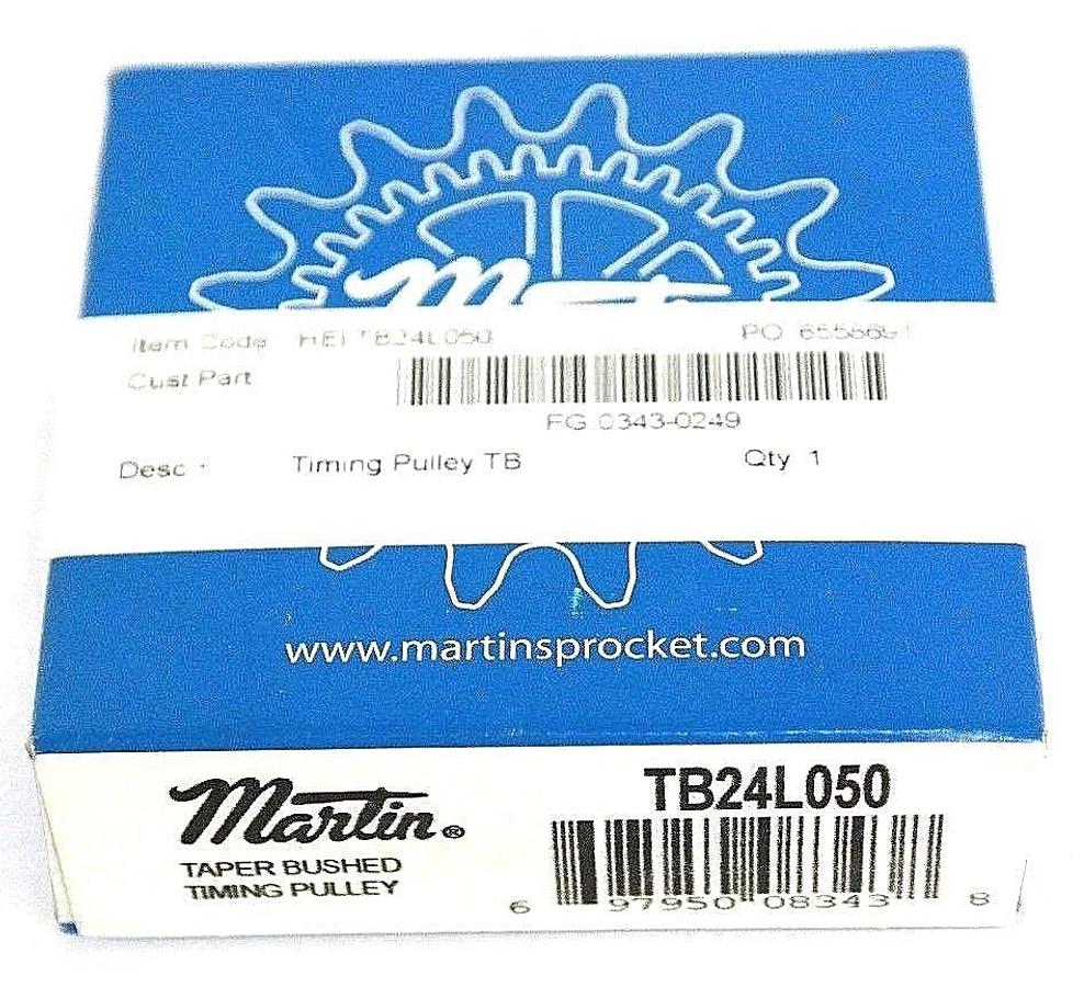 Used NIB MARTIN TB24L050 TAPER BUSHED TIMING PULLEY 1-3/4" BORE, 3-1/8" OVERALL DIA
