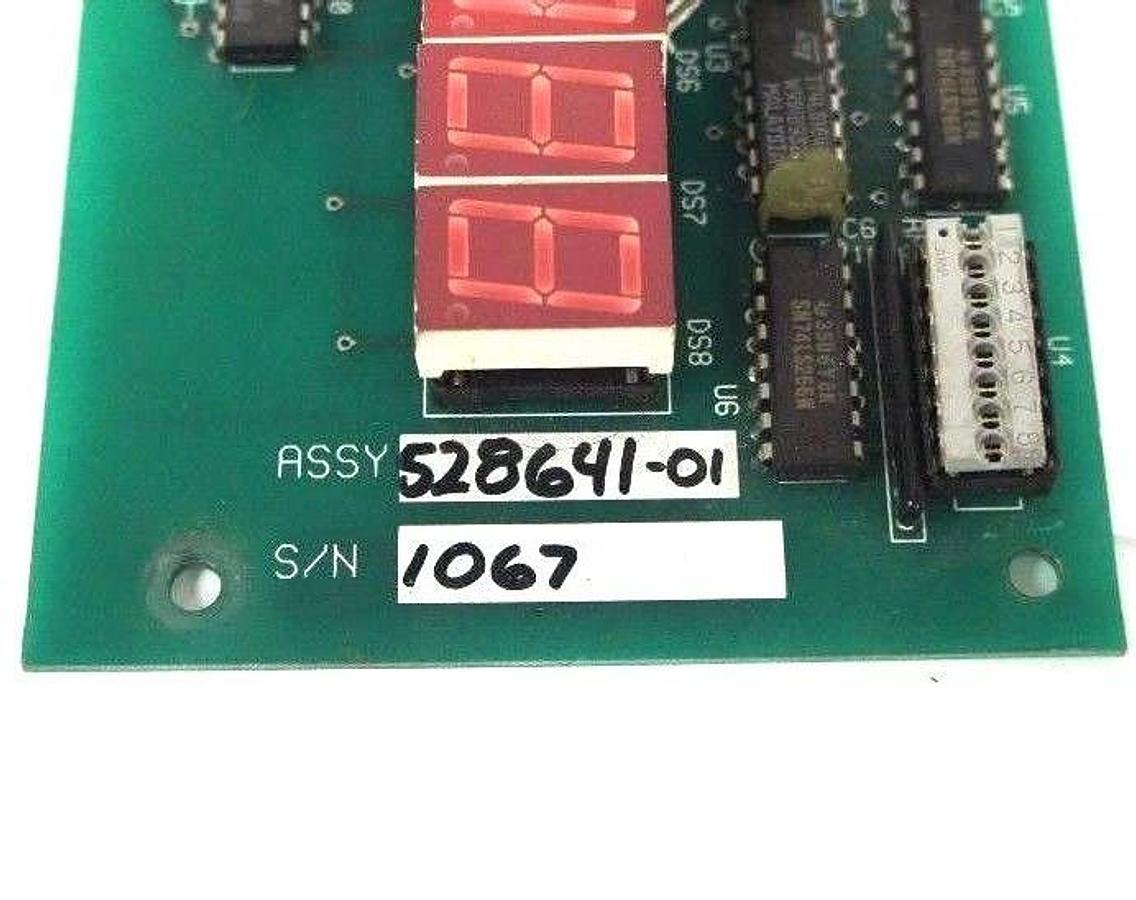 Used ORBITRAN SYSTEMS PWB 528641 BOARD ASSY: 528641-01 W/ 528352 CONDUCTOR ADAPTER