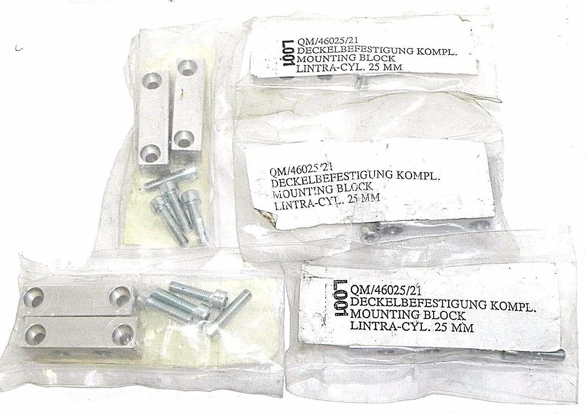 Used LOT OF 5 NEW NORGREN QM/46025/21 MOUNTING BLOCKS LINTRA-CYL 25MM