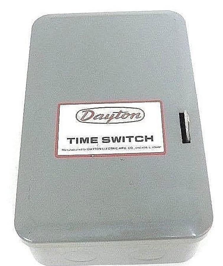 Used DAYTON 2E026 PROGRAM TIME SWITCH FOR 96 TIMING OPERATIONS ON 24 HOUR SCHEDULE