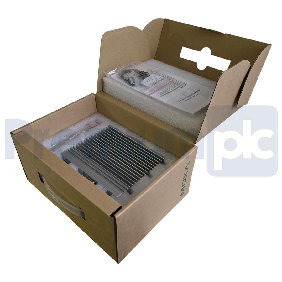 Used MOXA V2201-E4-T (Custom) V2201 DIN-rail x86 Computer IPC Intel Atom E3845 NSMP