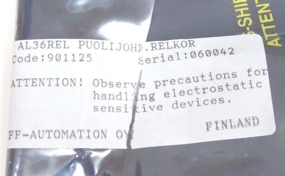 Used NIB FF-ELEKTRONIIKKA AL-36FA REL 30713 AUTOLOG CODE: 901125 VER: 00002