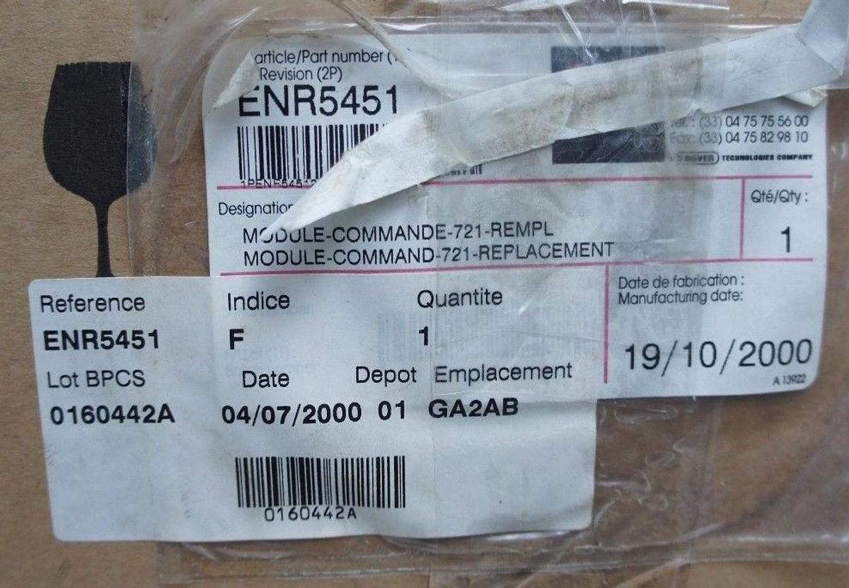 Used IMAJE 721 INKJET CODER ENR5451 W/ NEW ENR5842 HAND HELD TERMINAL PBS 3159