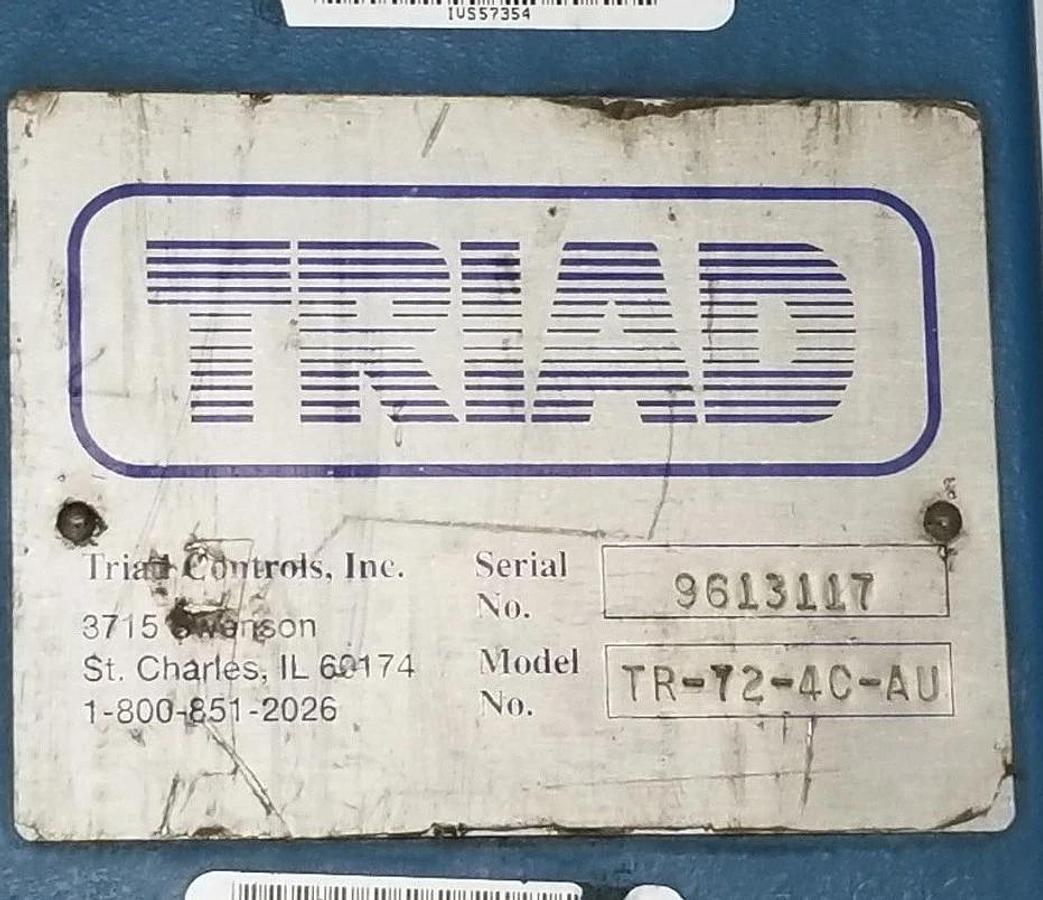 Refurbished TRIAD CONTROLS INC. TR-72-AC-AU LIGHT CURTAIN SET 72" TR72ACAU REPAIRED