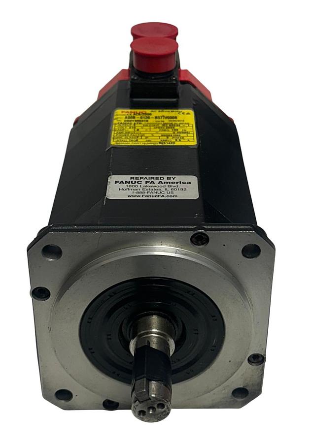 Used FANUC A06B-0126-B577#0008 / A06B0126B5770008 AC SERVO MOTOR aC6/2000 0.6kW REP